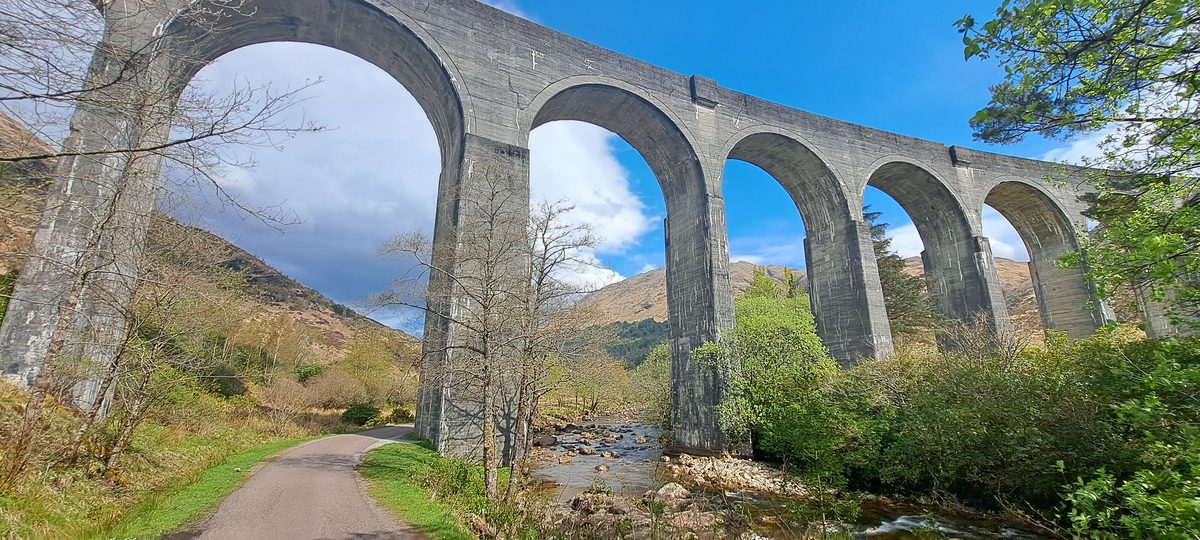 The Glenfinnan Viaduct on the Cape Wrath Trail route