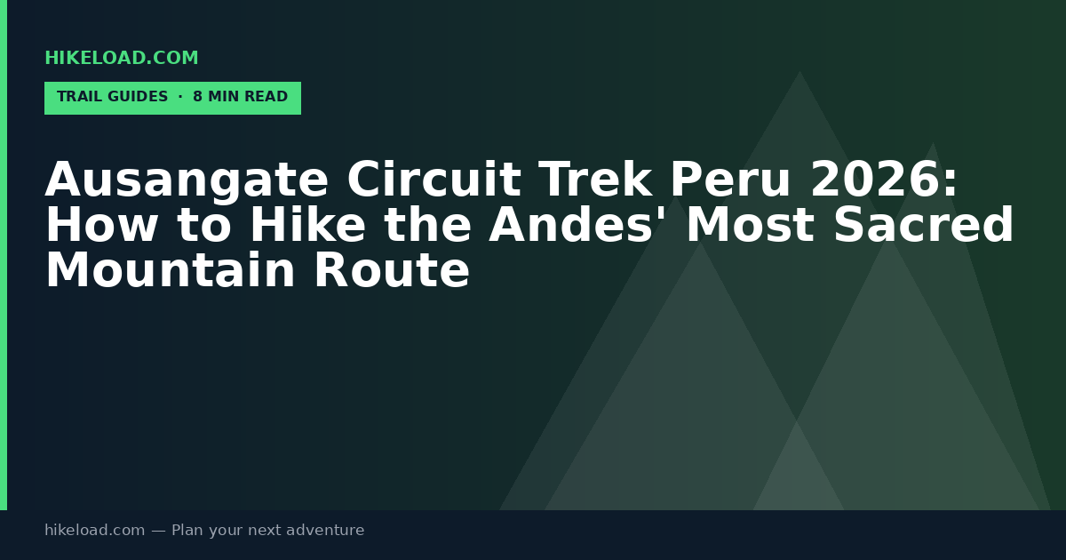 Ausangate Circuit Trek Peru 2026: How to Hike the Andes' Most Sacred Mountain Route