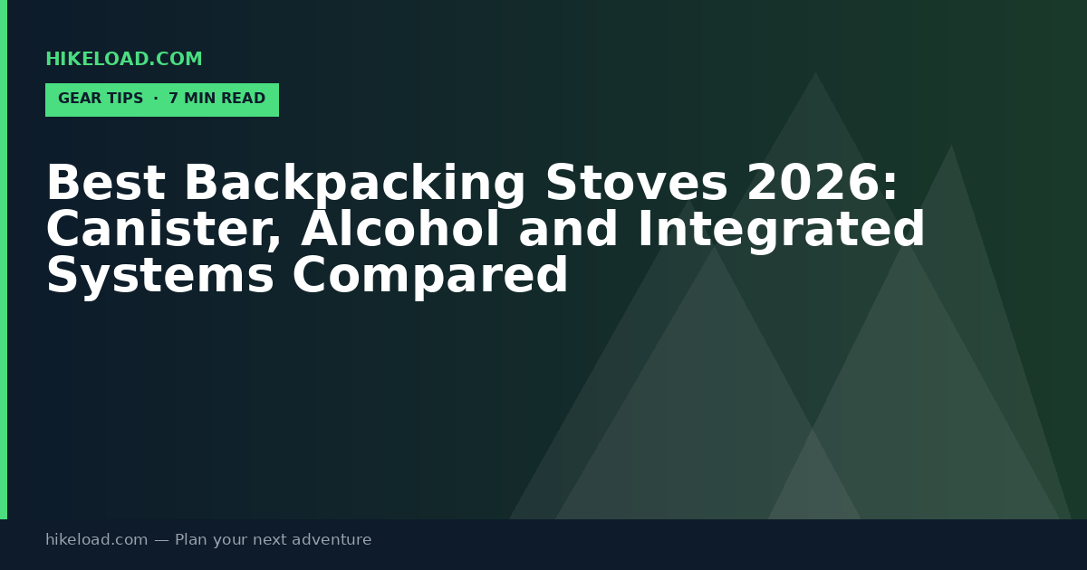 Best Backpacking Stoves 2026: Canister, Alcohol and Integrated Systems Compared