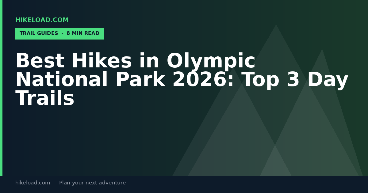 Best Hikes in Olympic National Park 2026: Top 3 Day Trails