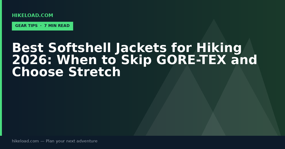 Best Softshell Jackets for Hiking 2026: When to Skip GORE-TEX and Choose Stretch