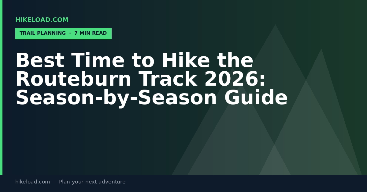 Best Time to Hike the Routeburn Track 2026: Season-by-Season Guide