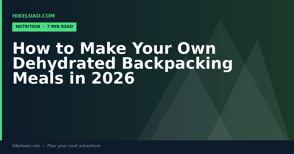 How to Make Your Own Dehydrated Backpacking Meals in 2026