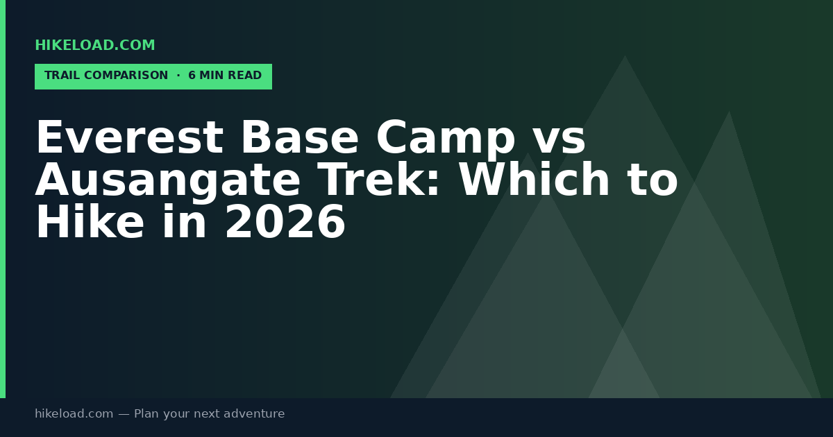 Everest Base Camp vs Ausangate Trek: Which to Hike in 2026