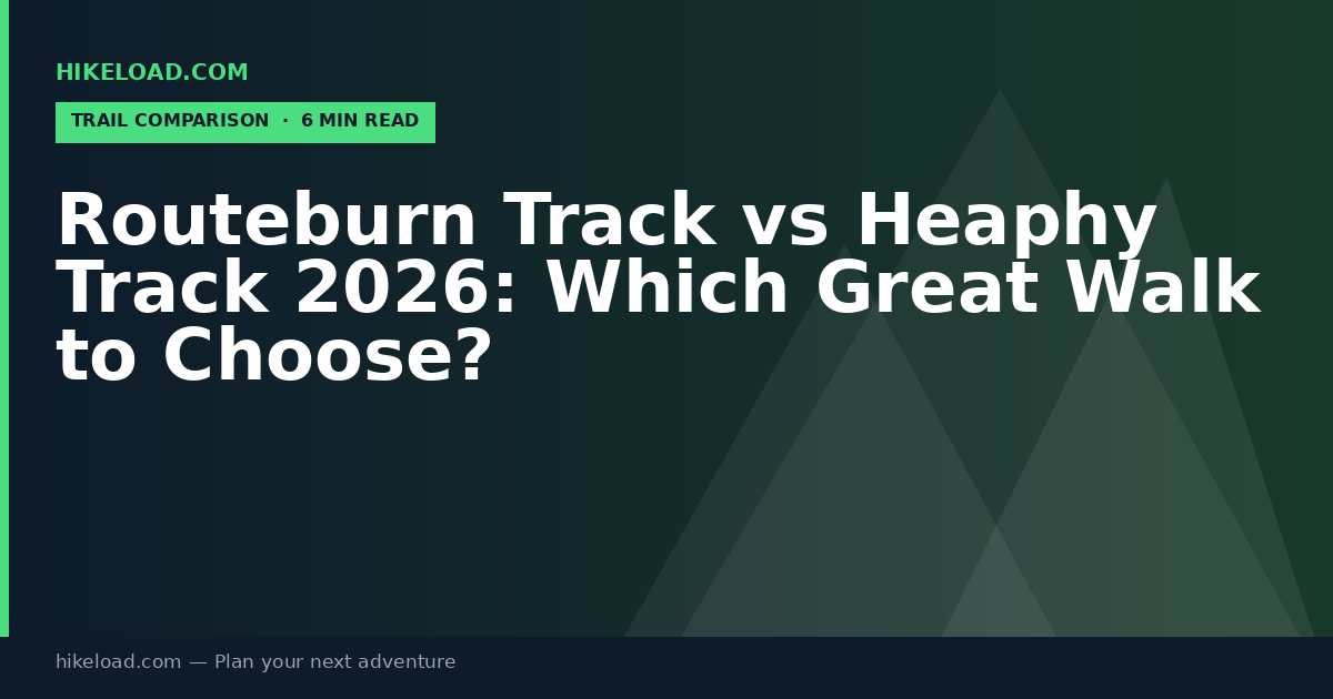 Routeburn Track vs Heaphy Track 2026: Which Great Walk to Choose?