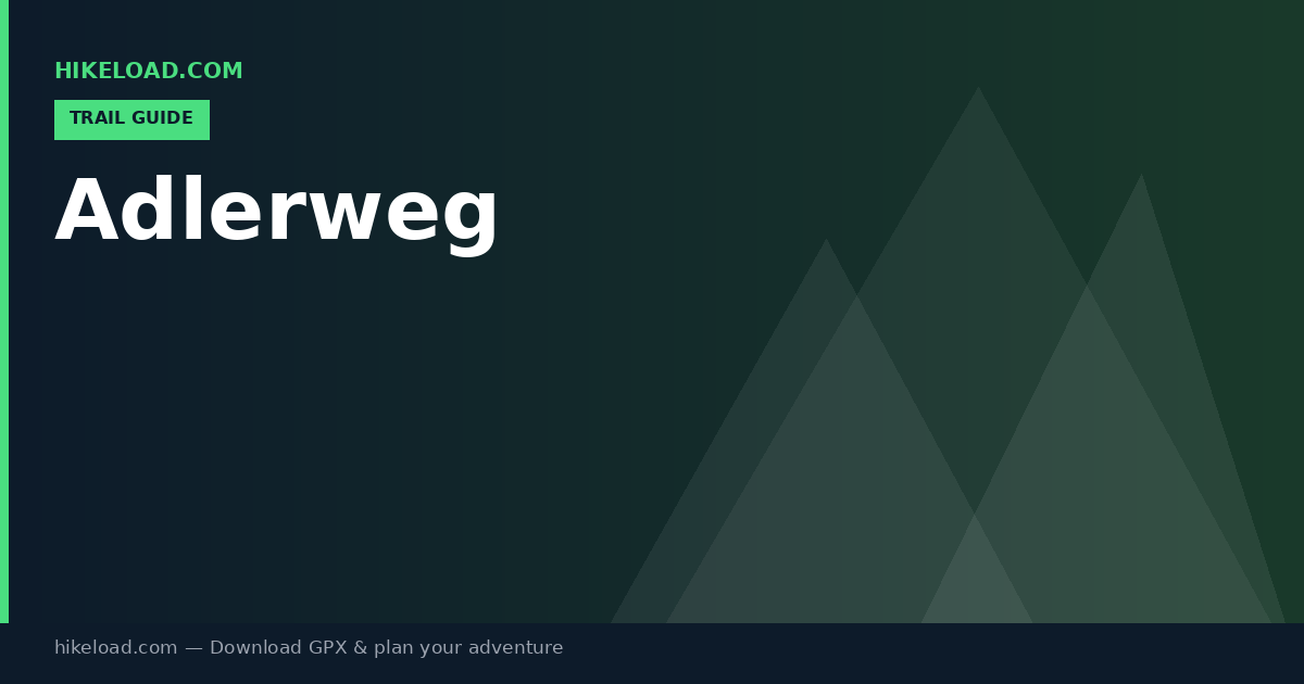 Adlerweg trail guide