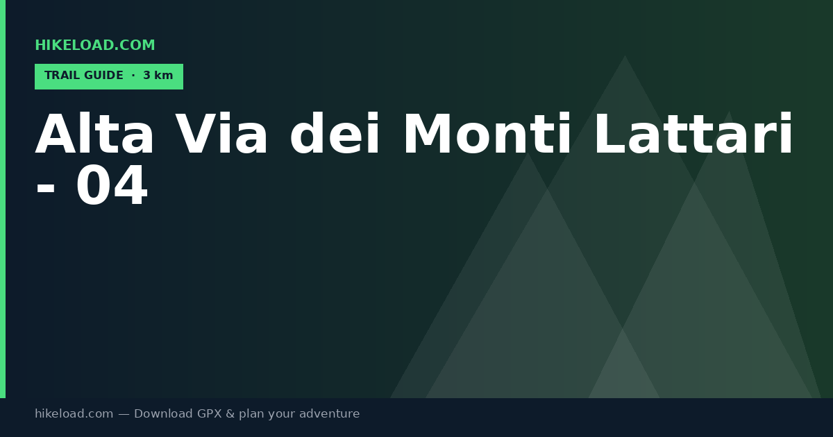 Alta Via dei Monti Lattari - 04 trail guide