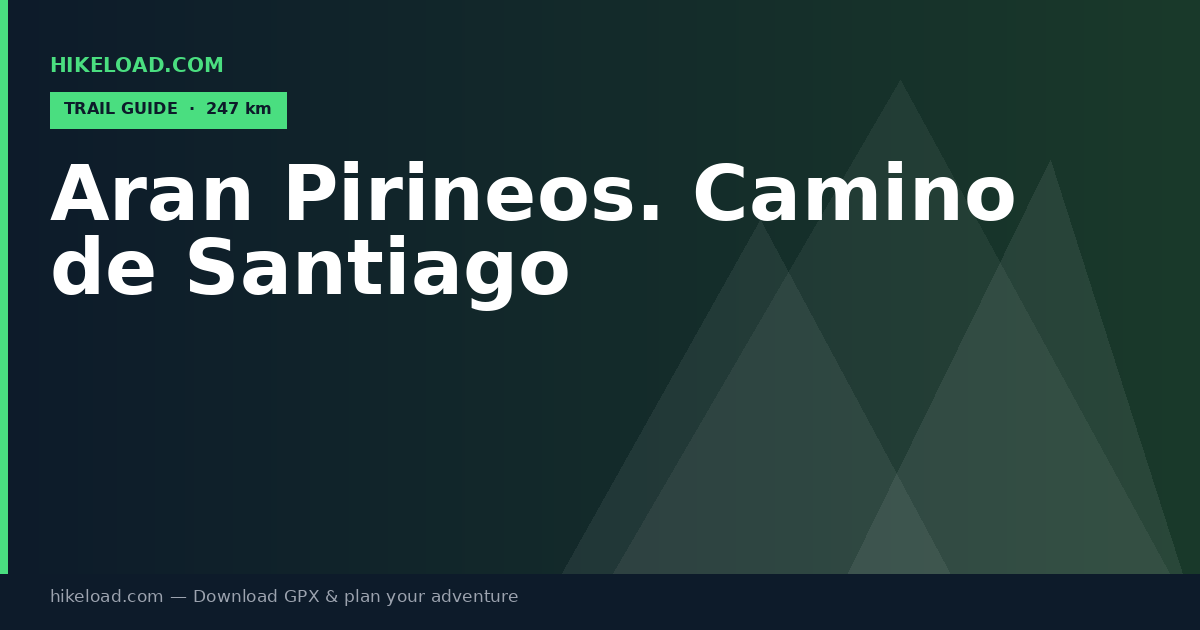Aran Pirineos. Camino de Santiago trail guide