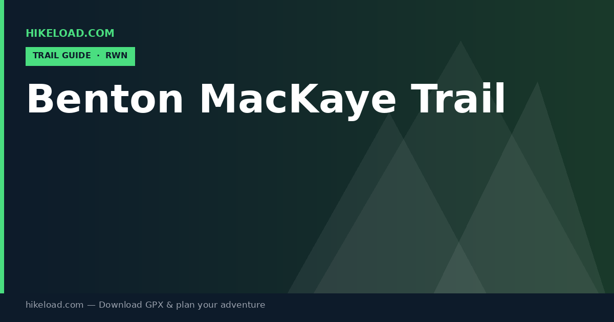 Benton MacKaye Trail trail guide