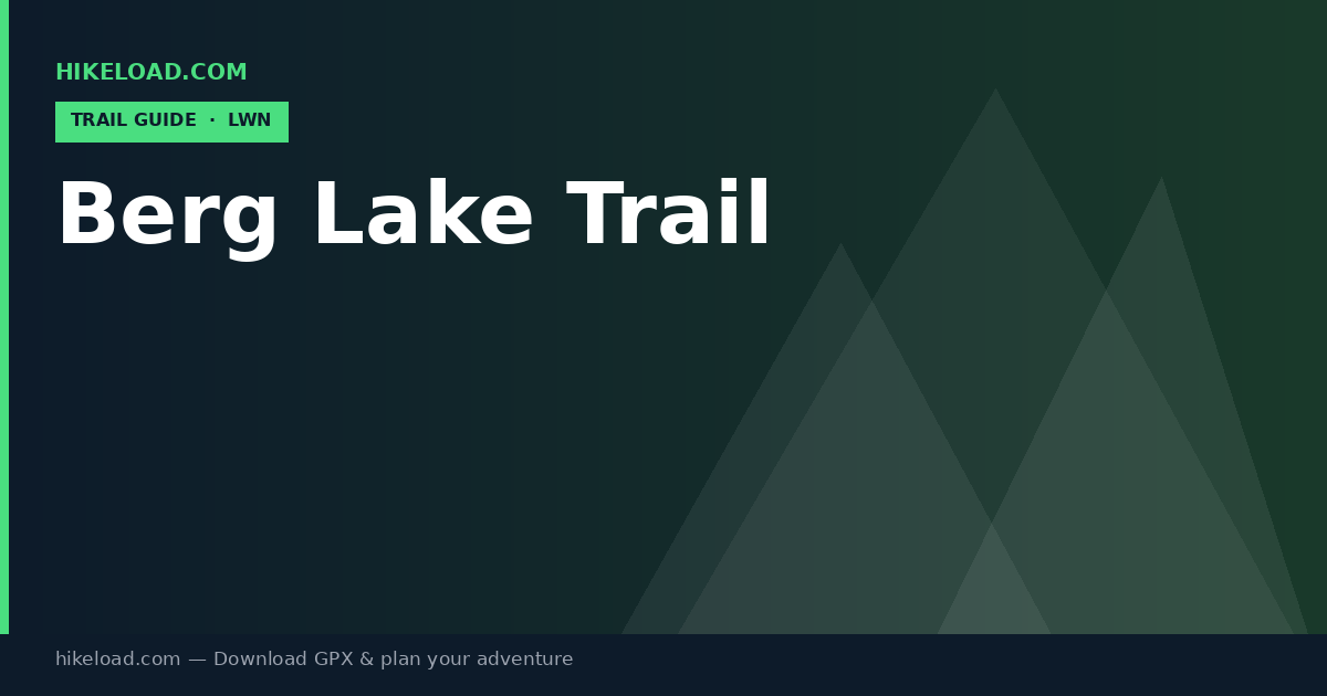 Berg Lake Trail trail guide