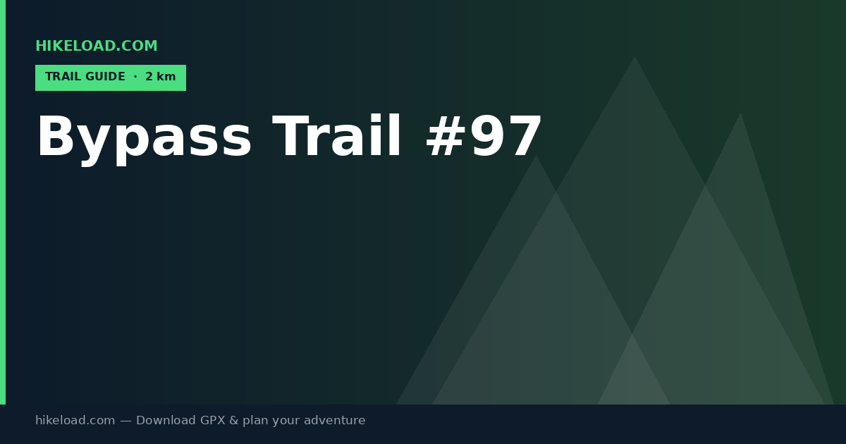Bypass Trail #97 trail guide