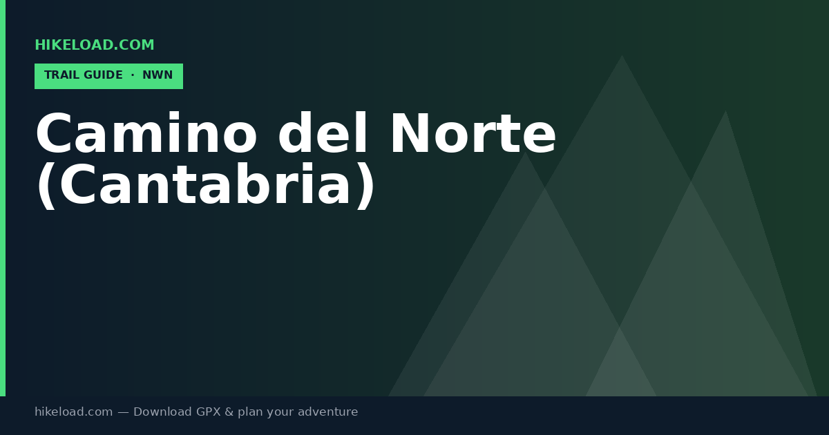 Camino del Norte (Cantabria) trail guide