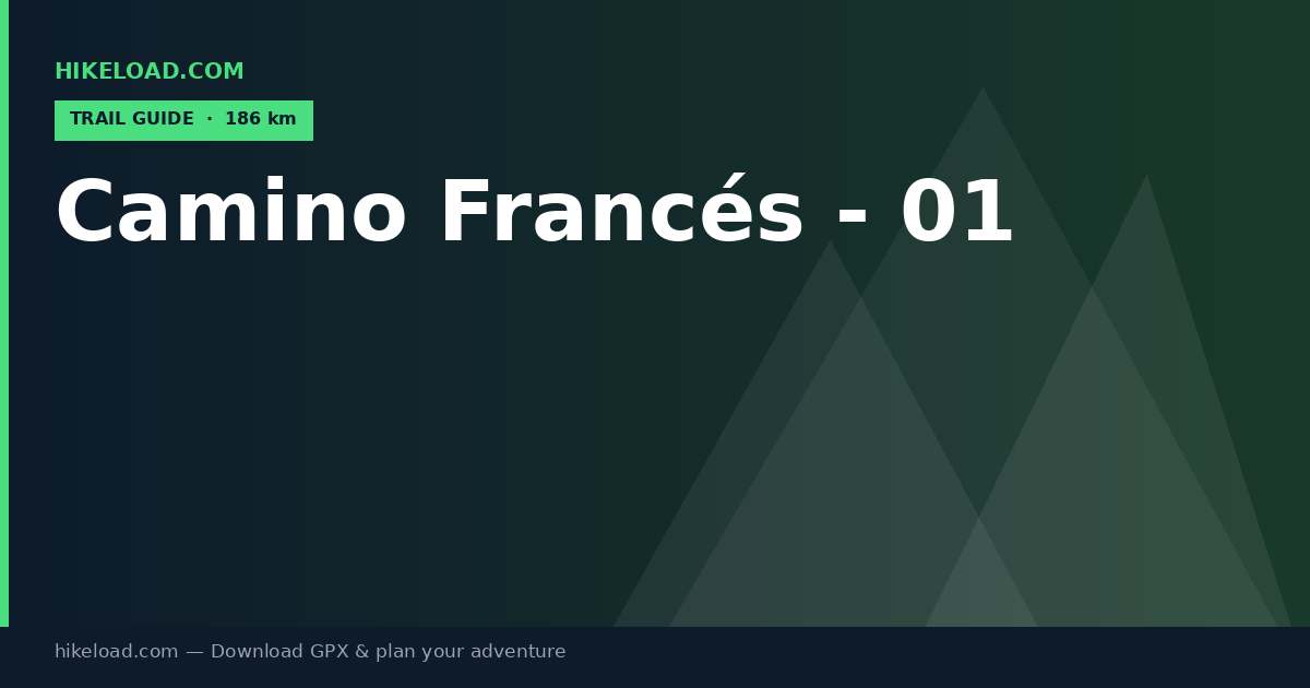 Camino Francés - 01 trail guide