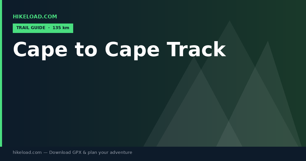 Cape to Cape Track trail guide
