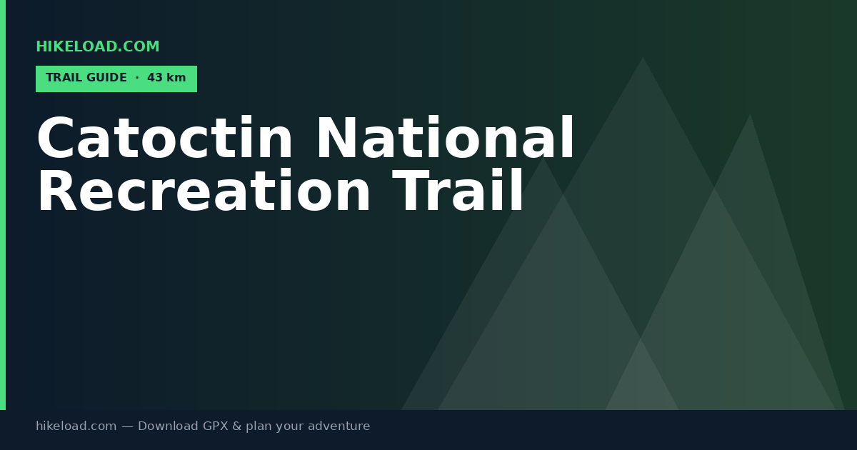 Catoctin National Recreation Trail trail guide