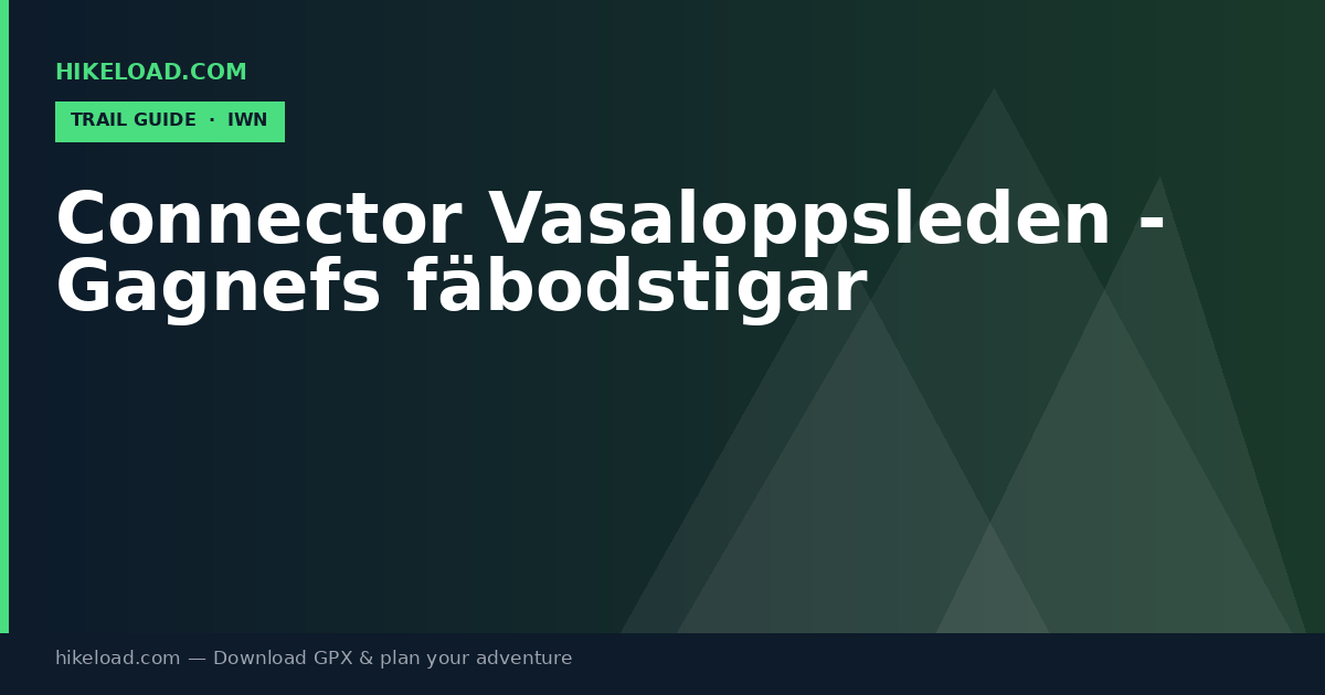 Connector Vasaloppsleden - Gagnefs fäbodstigar trail guide