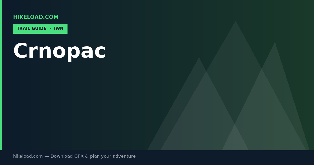 Crnopac trail guide