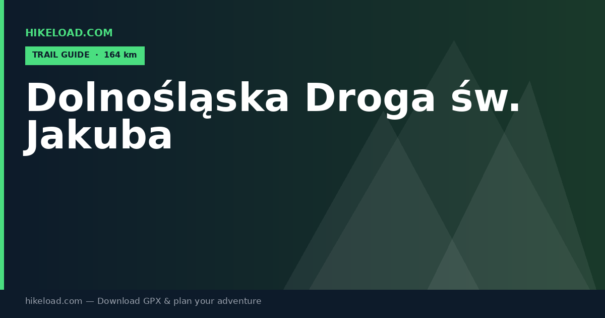 Dolnośląska Droga św. Jakuba trail guide