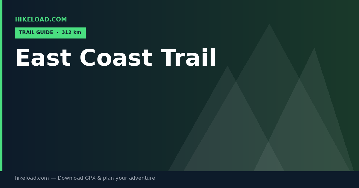 East Coast Trail trail guide