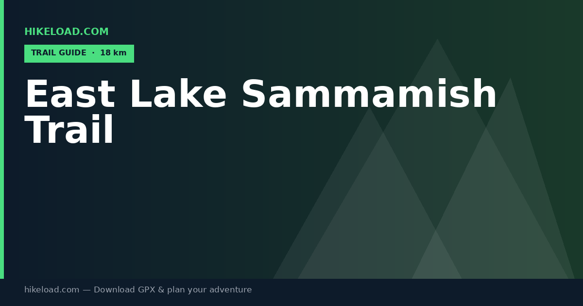 East Lake Sammamish Trail trail guide