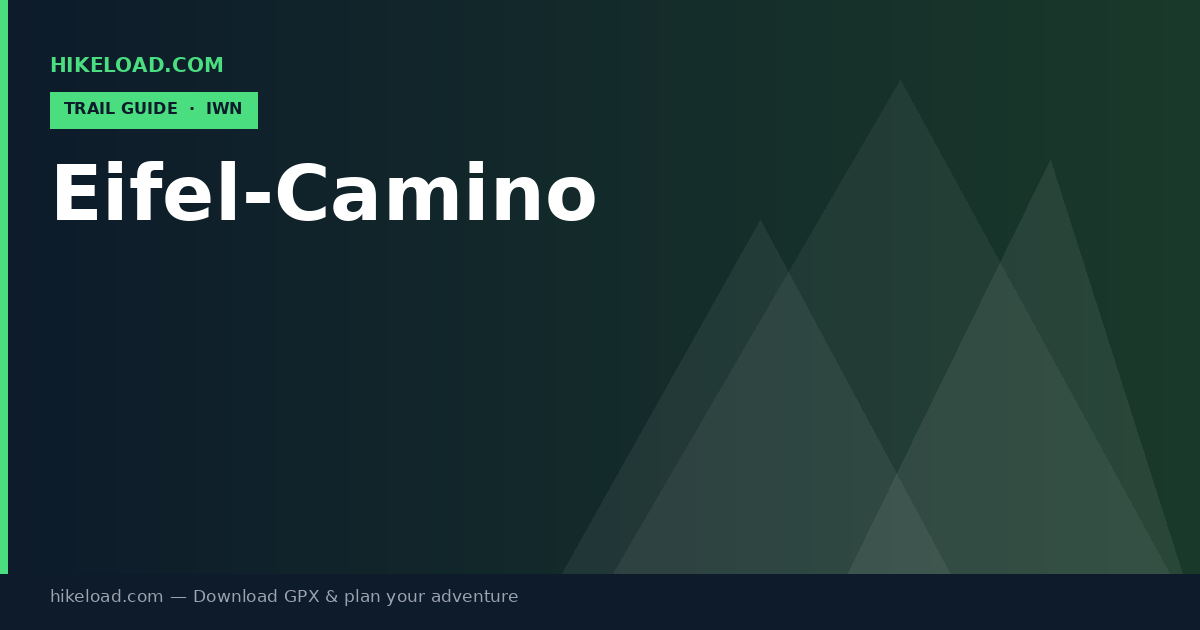 Eifel-Camino trail guide