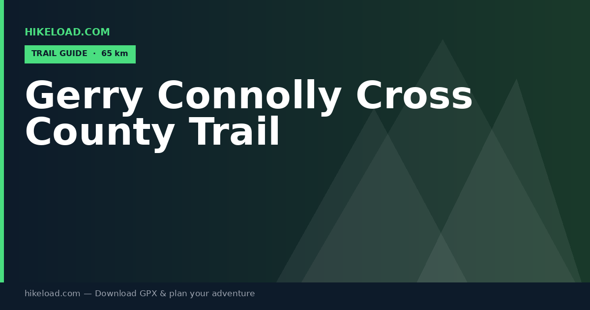 Gerry Connolly Cross County Trail trail guide