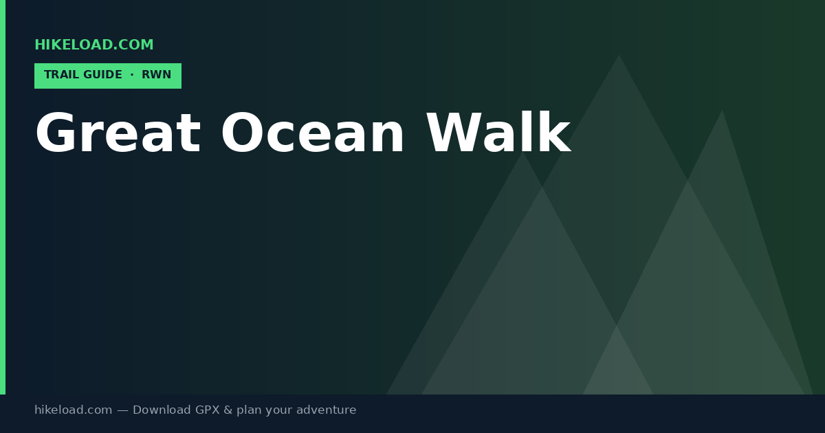 Great Ocean Walk trail guide