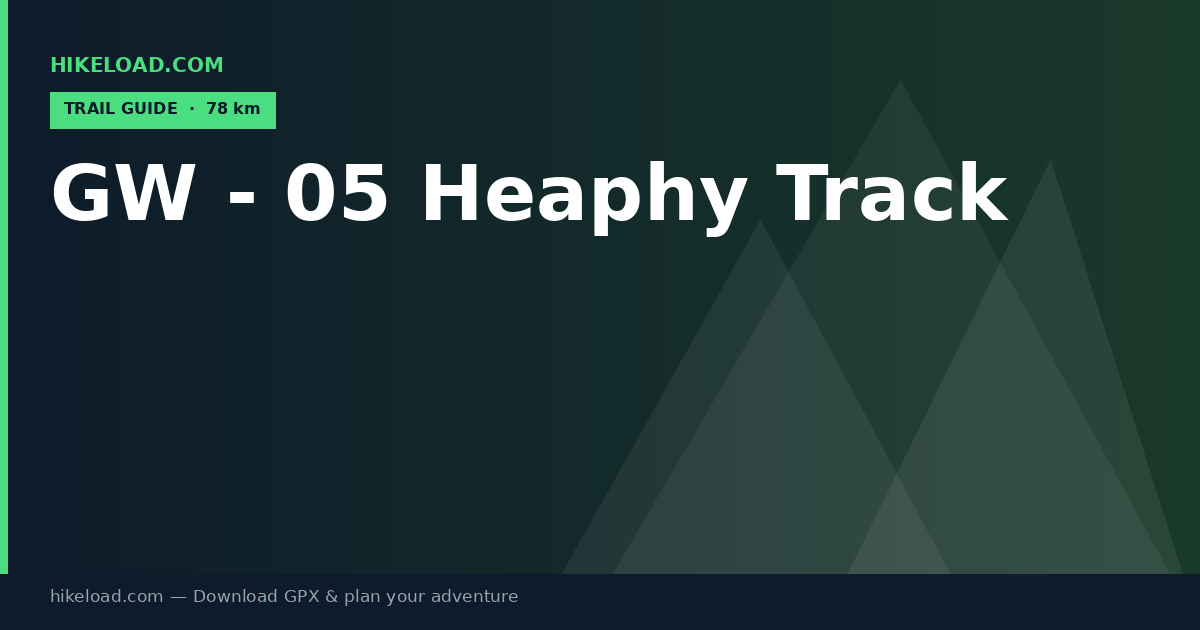 GW - 05 Heaphy Track trail guide
