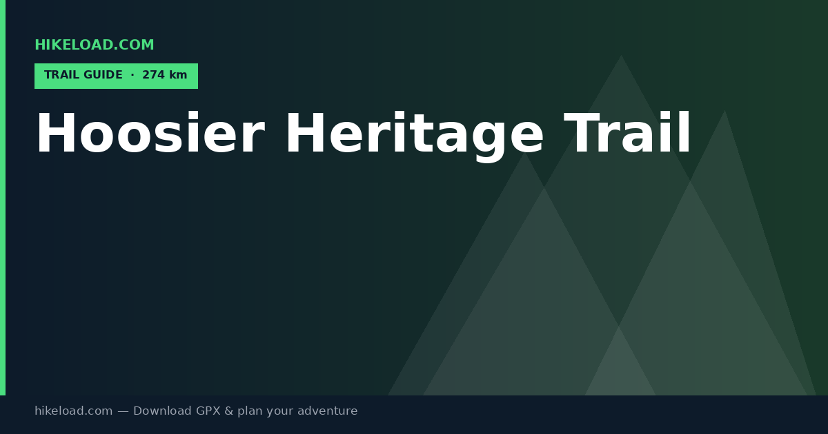 Hoosier Heritage Trail trail guide
