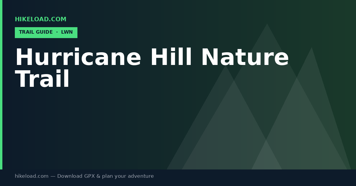 Hurricane Hill Nature Trail trail guide