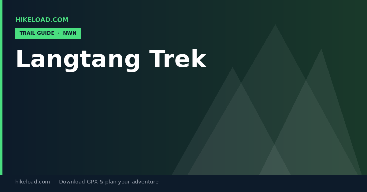 Langtang Trek trail guide
