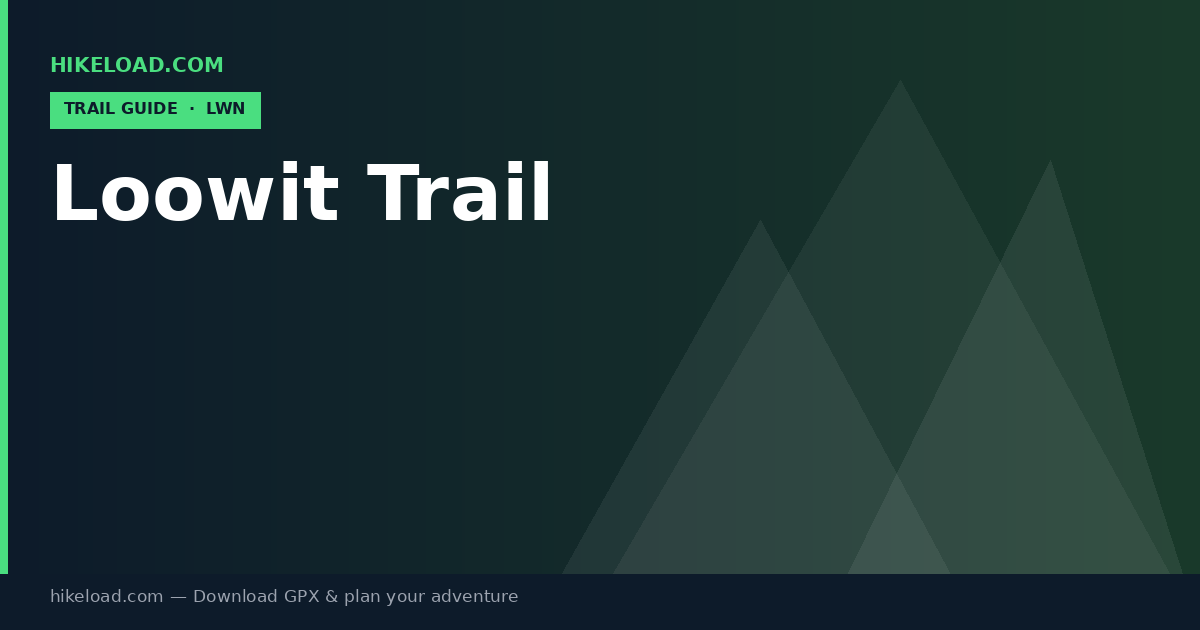 Loowit Trail trail guide