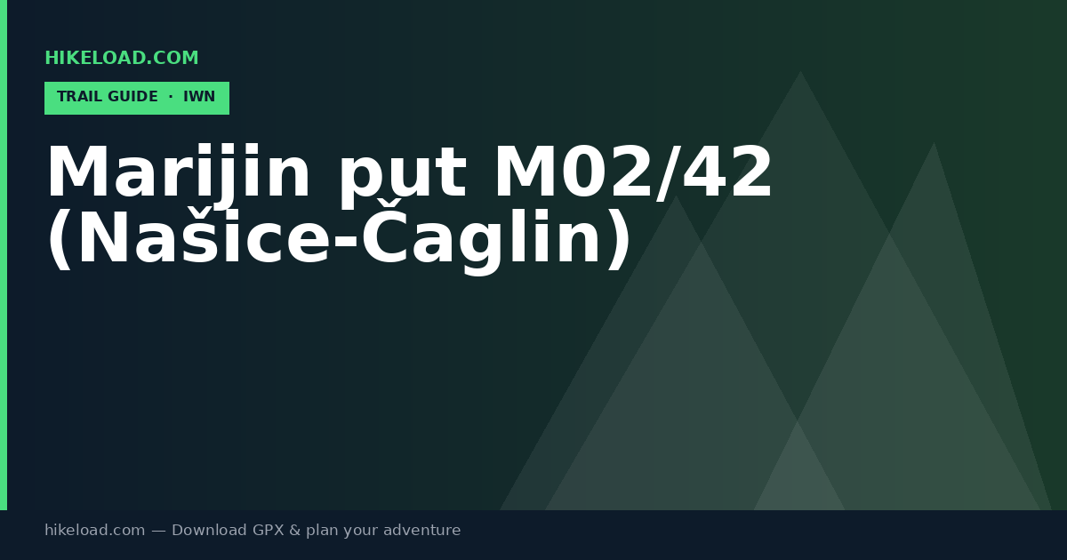 Marijin put M02/42 (Našice-Čaglin) trail guide