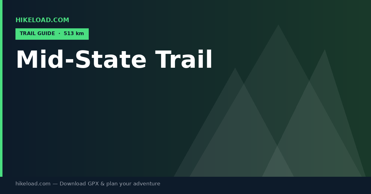 Mid-State Trail trail guide