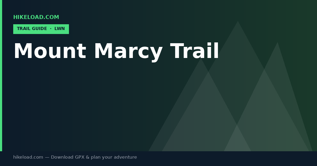 Mount Marcy Trail trail guide