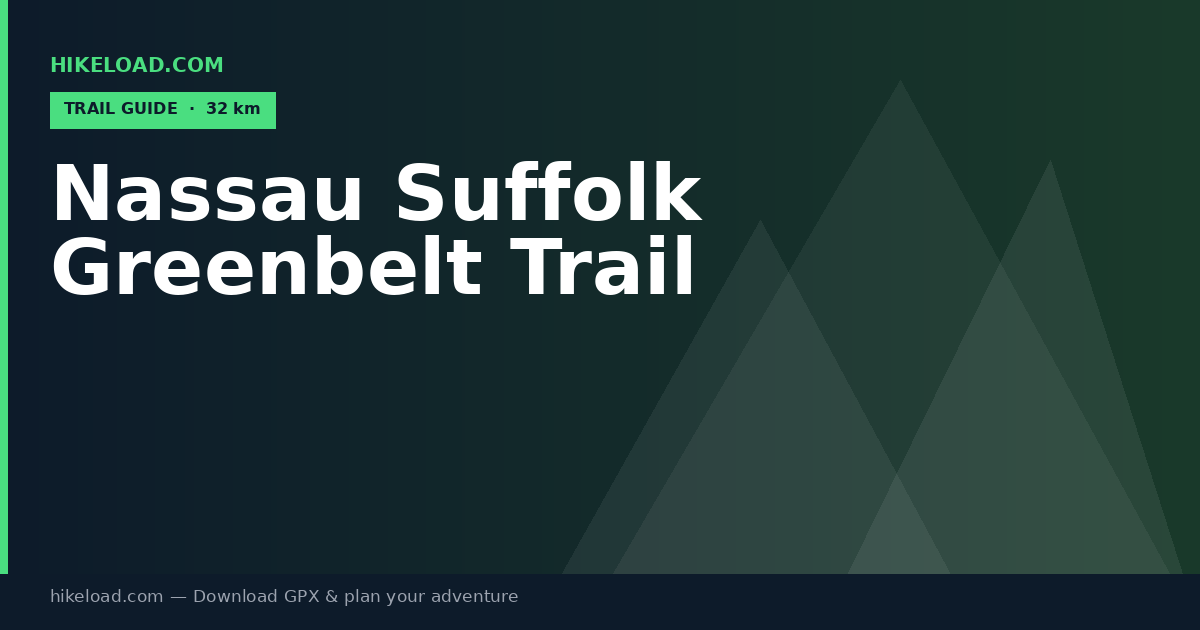 Nassau Suffolk Greenbelt Trail trail guide