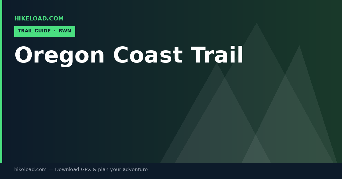 Oregon Coast Trail trail guide