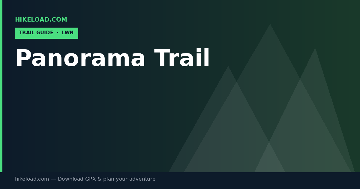Panorama Trail trail guide