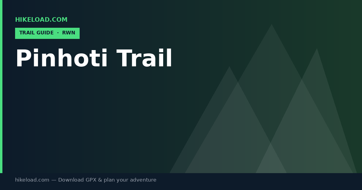 Pinhoti Trail trail guide