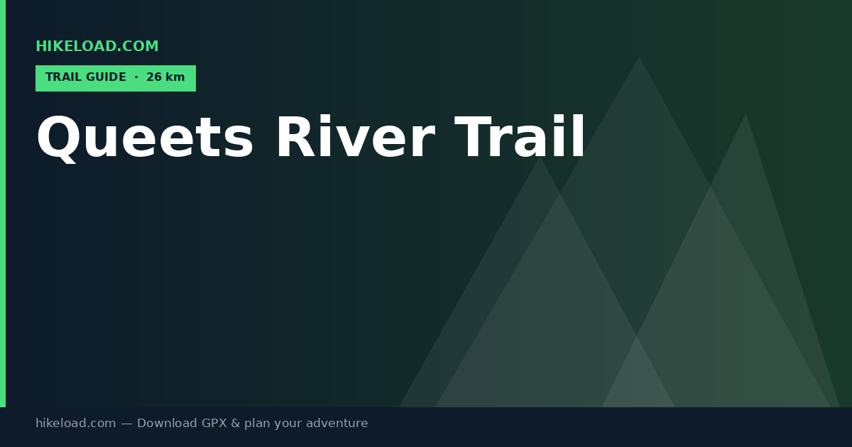 Queets River Trail trail guide