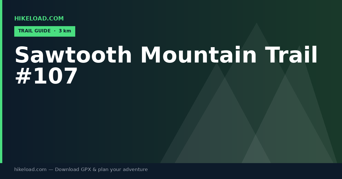 Sawtooth Mountain Trail #107 trail guide