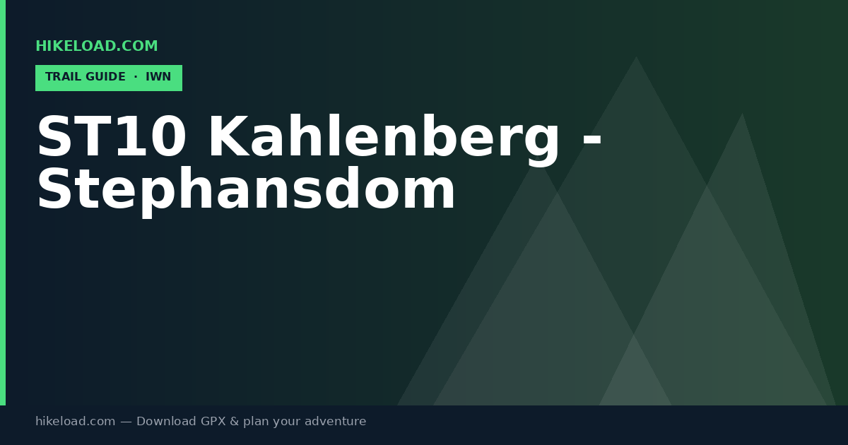 ST10 Kahlenberg - Stephansdom trail guide