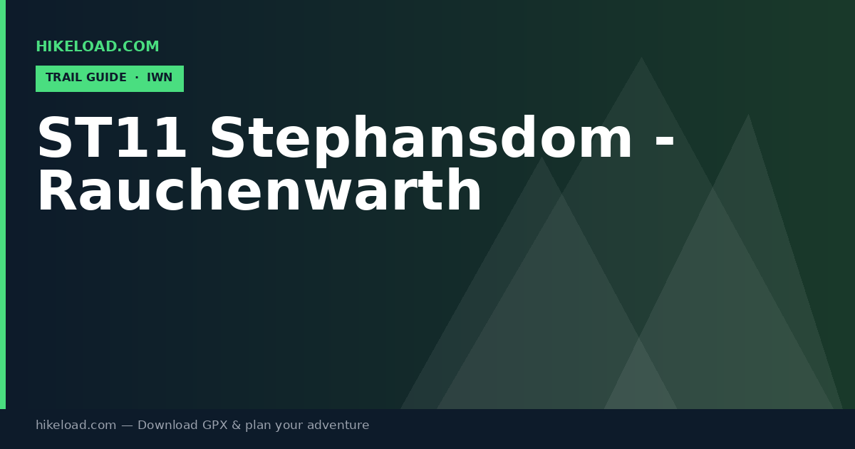 ST11 Stephansdom - Rauchenwarth trail guide