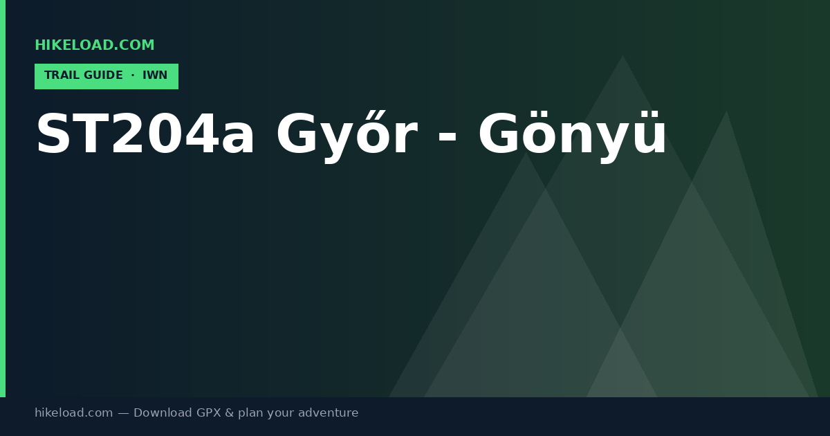 ST204a Győr - Gönyü trail guide