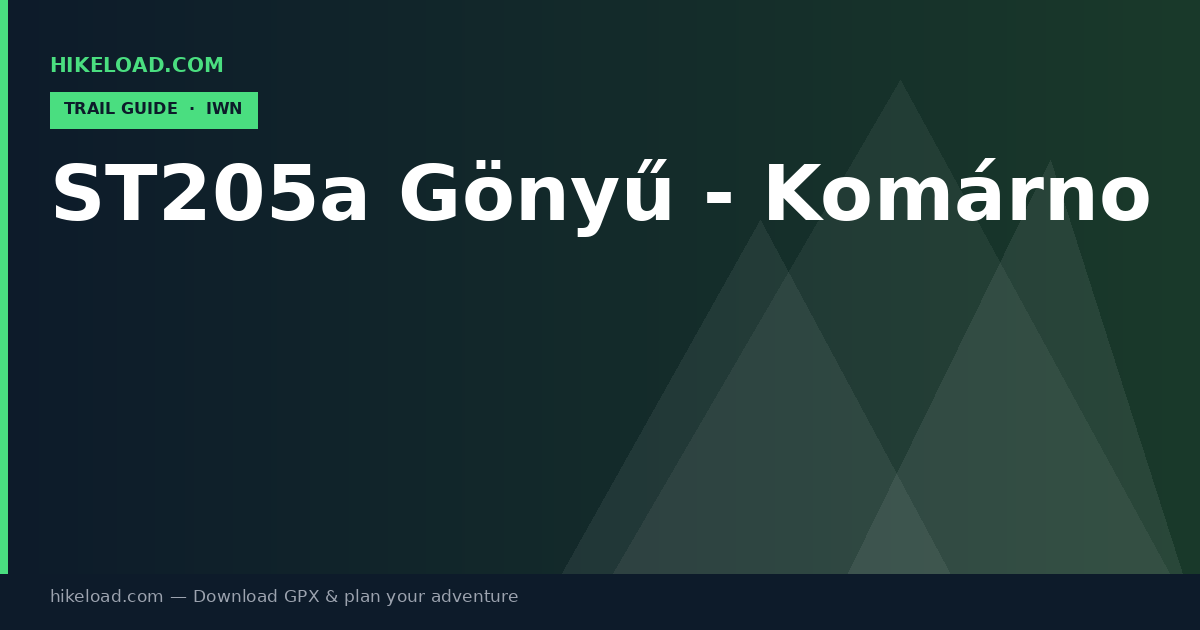 ST205a Gönyű - Komárno trail guide