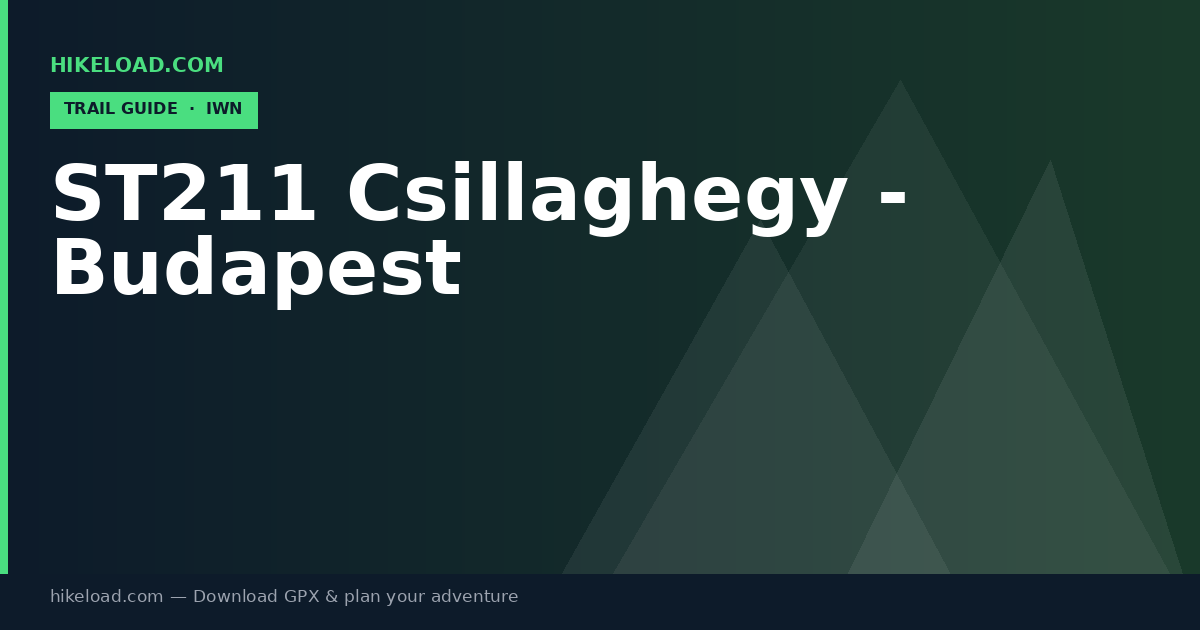 ST211 Csillaghegy - Budapest trail guide