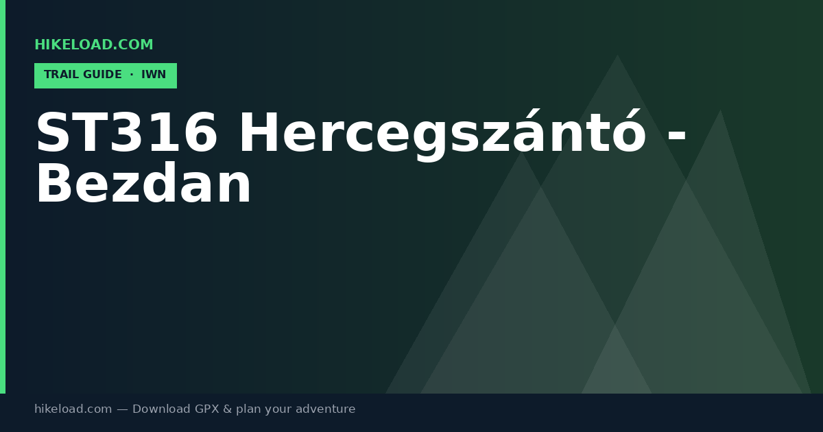 ST316 Hercegszántó - Bezdan trail guide