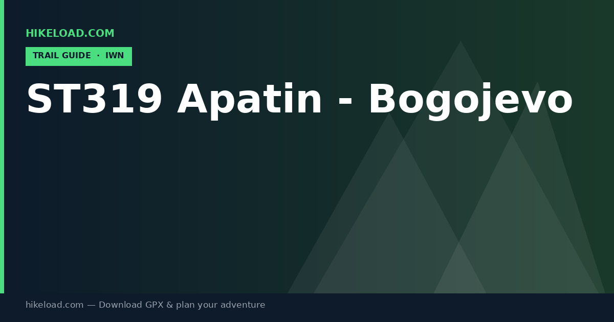 ST319 Apatin - Bogojevo trail guide