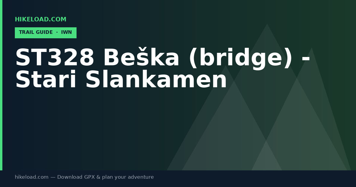 ST328 Beška (bridge) - Stari Slankamen trail guide