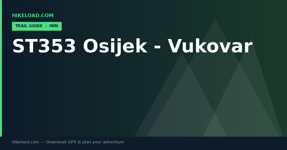 ST353 Osijek - Vukovar trail guide